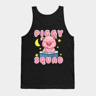 Piggy Squad Pigs Farm Animals Tank Top